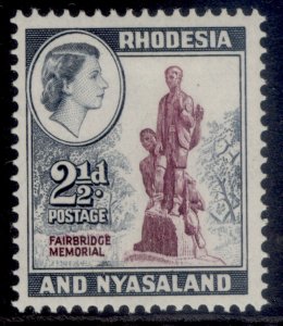 RHODESIA & NYASALAND QEII SG21, 2½d purple & grey-blue, M MINT.