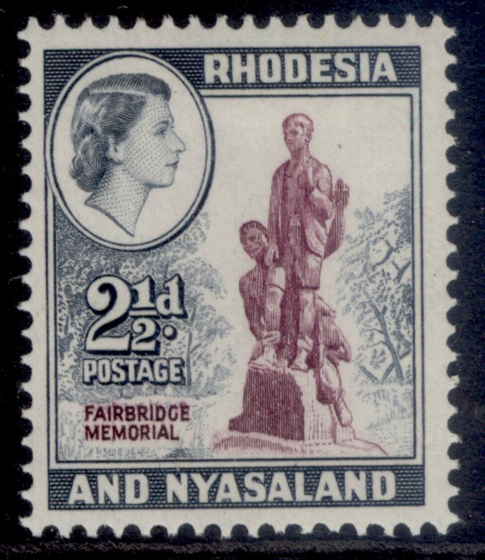 RHODESIA & NYASALAND QEII SG21, 2½d purple & grey-blue, M MINT.