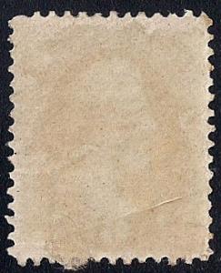 #186 6 cents FANCY Lincoln Stamp used EGRADED SUPERB 99 XXF