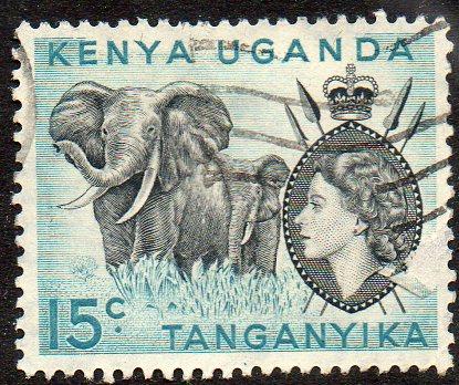 Kenya, Uganda, Tanzania  Scott  106  Used
