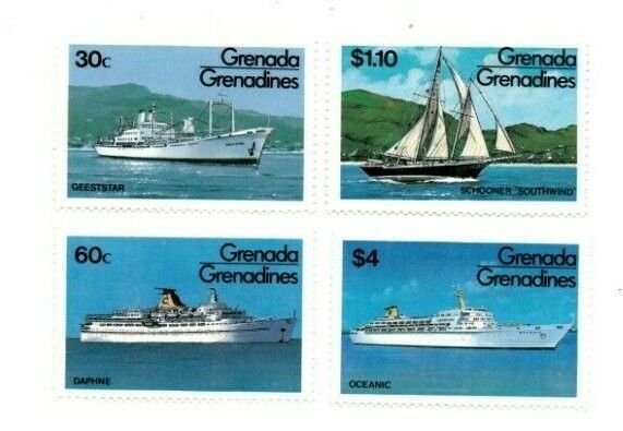 FULL SHEETS Grenadines 1984 601-4 - Ships - Set of Sheets - MNH