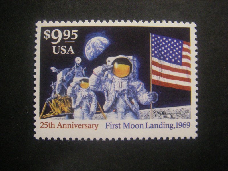 Scott 2842, $9.95 Moon Landing, MNH single, Express Mail Beauty