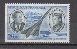 J43848 JLStamps 1970 france mh #c43 airmail concorde