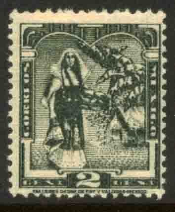 MEXICO 785, 2¢ 1934 Definitive. TEHUANA girl. MINT, NH. VF.