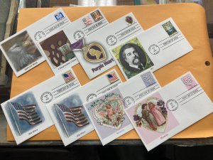 USA 2007  FLEETWOOD FIRST DAY COVERS LOT OF 8 DIFFERENT  C187