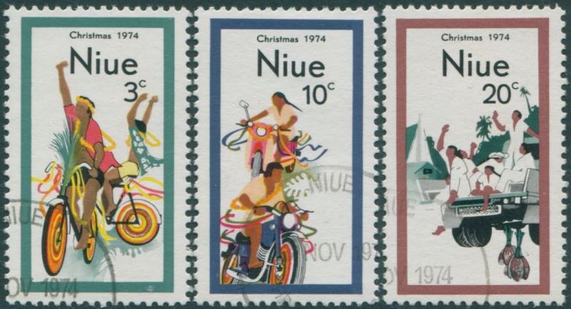 Niue 1974 SG190-192 Christmas set FU