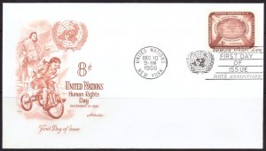 F2260   UNITED NATIONS   FDC # 68         Human Rights Day