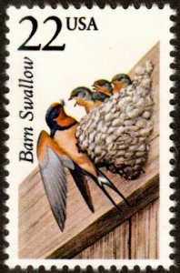 United States 2286 - Mint-NH - 22c Barn Swallow (1987) (cv $1.00)