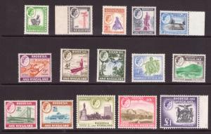 Rhodesia & Nyasa land 1959 SG18/31 complete MNH