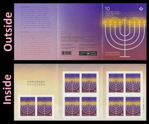 Canada 3205a Hanukkah P booklet 10 MNH 2019