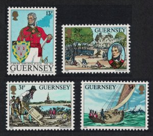 Guernsey Lt Gen Sir John Doyle 4v 1984 MNH SG#328-331