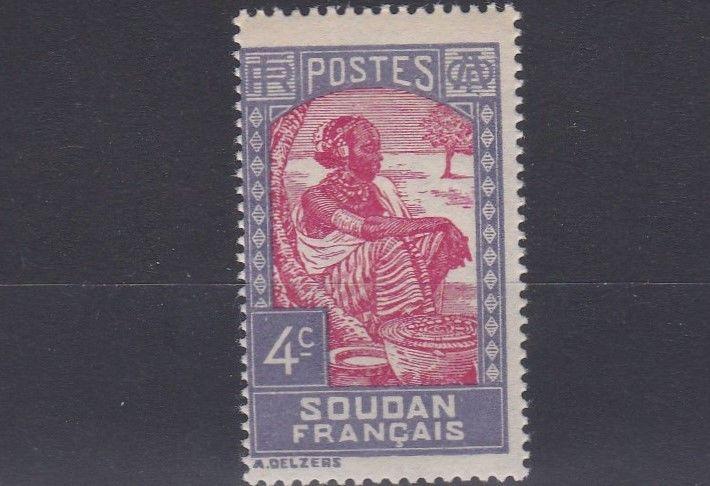 FRENCH COLONIES SUDAN  1931  4C  CARMINE & LILAC      MH 