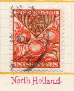 Netherlands 1926 Early Issue Fine Used 10c. NW-158750