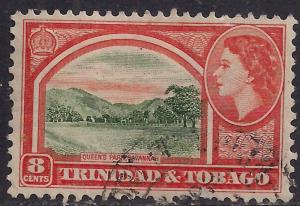 Trinidad & Tobago 1953 - 59 QE2 8 ct Queens Park SG 273 - M1285