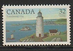 1984 Canada - Sc 1032 - MNH VF - 1 Single - Lighthouses - Louisbourg, NS 1734