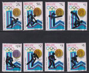 Belize # 503-510, Lake Placid Winter Olympic, CTO