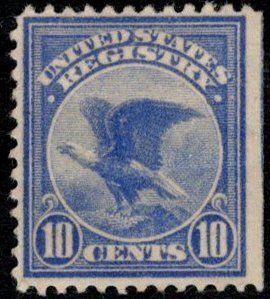 USA SC #F1 MH (HRs) 1911 Registry Stamp CV $75.00 (H)