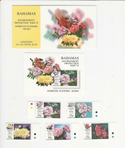 Bahamas, Postage Stamp, #920-925, 924b Mint NH, 1998 Roses, JFZ