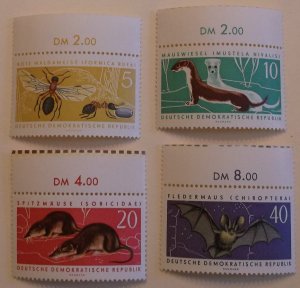 Germany East 591-4 MNH Animal Topical Cat $4.20