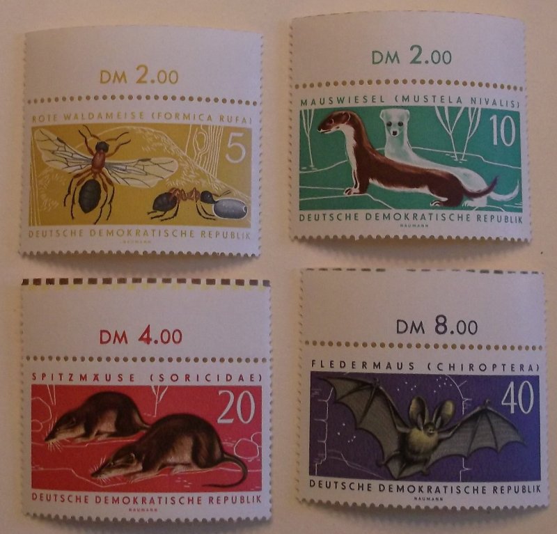 Germany East 591-4 MNH Animal Topical Cat $4.20