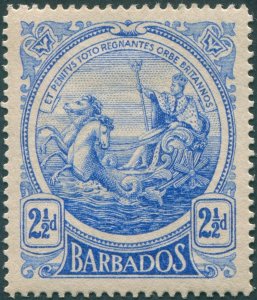 Barbados 1916 2½d deep ultramarine SG185 unused