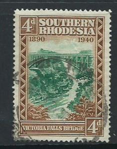 Southern Rhodesia SG 58  Used crease seen under light on ...