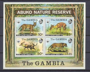 Gambia 344a MNH s/s WWF SCV100