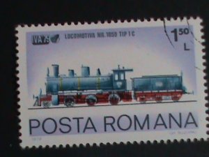 ROMANIA STAMP 1979 WORLD CLASSIC TRAINS CTO-MNH SET  CTO Mint Not hing