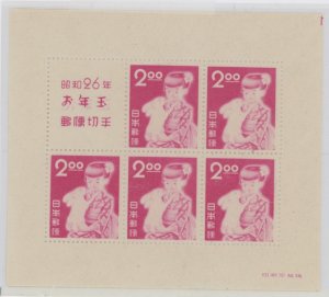 Japan #522 Mint (NH) Souvenir Sheet