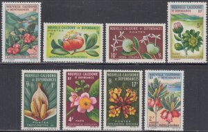 NEW CALEDONIA Sc# 330-7 CPL VLH VARIOUS FLOWERS