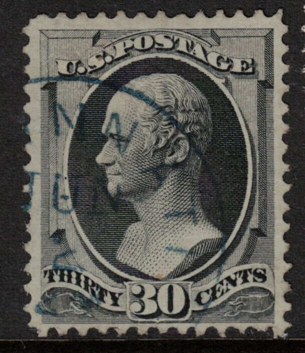 USA #165 Extra Fine Used With Blue Town Cancel