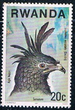 Rwanda 828 Unused Crested Eagle (R0370)+