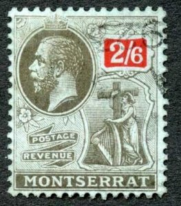 Montserrat SG58 2/6 Wmk Mult Crown CA Cat 90 pounds