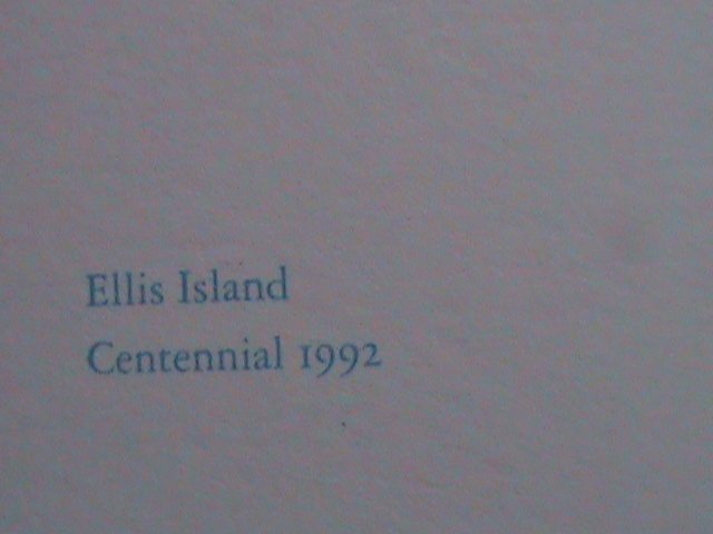 ​UNITED STATES-1991- CENTENIAL OF ELLIS ISLAND-MNH- POST CARD-VERY FINE