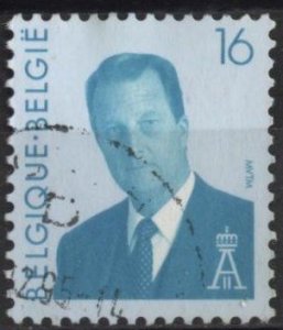 Belgium 1521A (used) 16fr King Albert II, blue (1996)