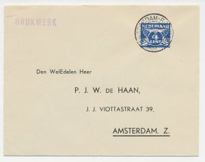 Cover / Postmark Netherlands 1937 European Rowing Championships - Amsterdam Roei