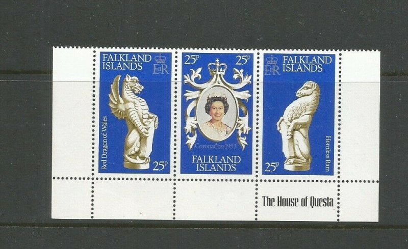 Falkland Islands 1978 25th Anniversary Of Coronation Unmounted Mint Set SG348/50