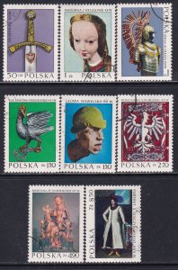 Poland 1973 Sc 1961-8 Polish Art Stamp CTO
