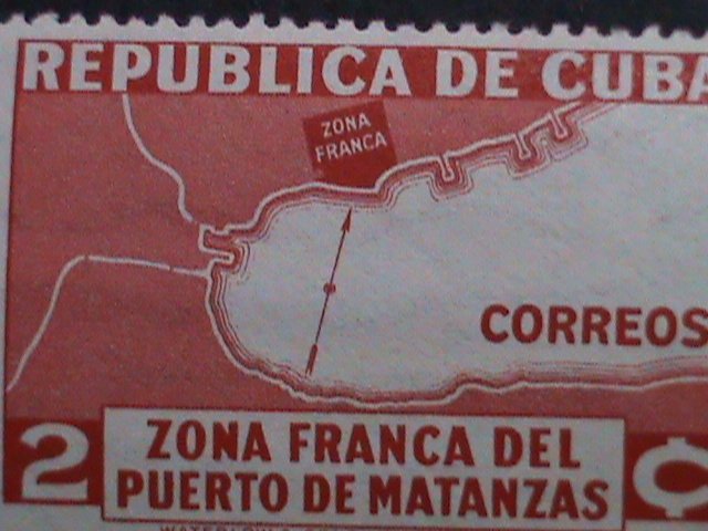 ​CUBA 1936 SC#325  86 YEARS OLD-MAP OF FREE ZONE OF CUBA - MH-VERY FINE