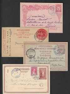 TURKEY Postal Stationery: 1899-26 Small lot of - 70503