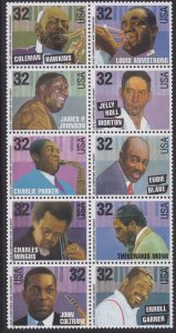 2992a Jazz Musicians MNH