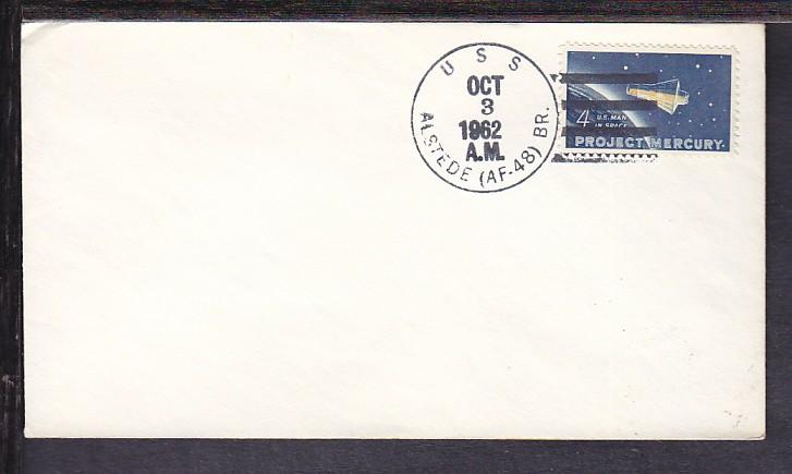 USS Alstede 1962 Ship cover BIN 