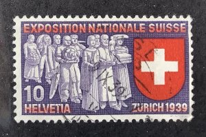 Switzerland 1939 Scott 247 used - 10c, National exposition, Zurich