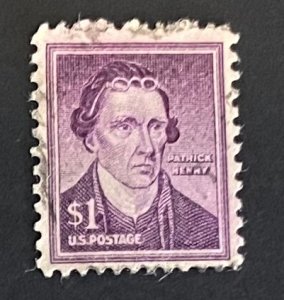 (S3) US: 1D Patrick Henry Stamp