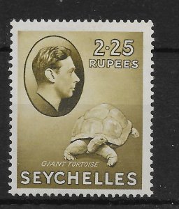 SEYCHELLES SG148a 1942 2r25 OLIVE MTD MINT