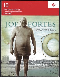 Canada #2620a P Joe Fortes (2013). Booklet of 10 stamps. MNH
