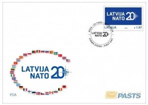 Latvia Lettland Lettonie 2024 LV in NATO 20 ann FDC