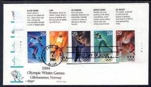 US 2811a Winter Olympics Artmaster U/A FDC