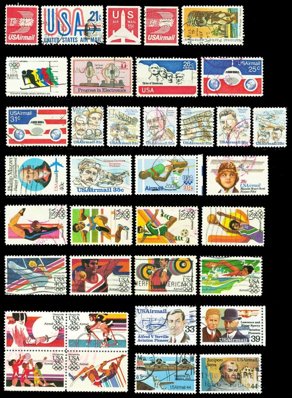 Scott C79-C116 36 Different 11c-44c Airmails Issues All Used F-VF