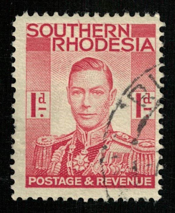 King Gerorge VI, 1937, South Rhodesia, YT #41 (T-6472)
